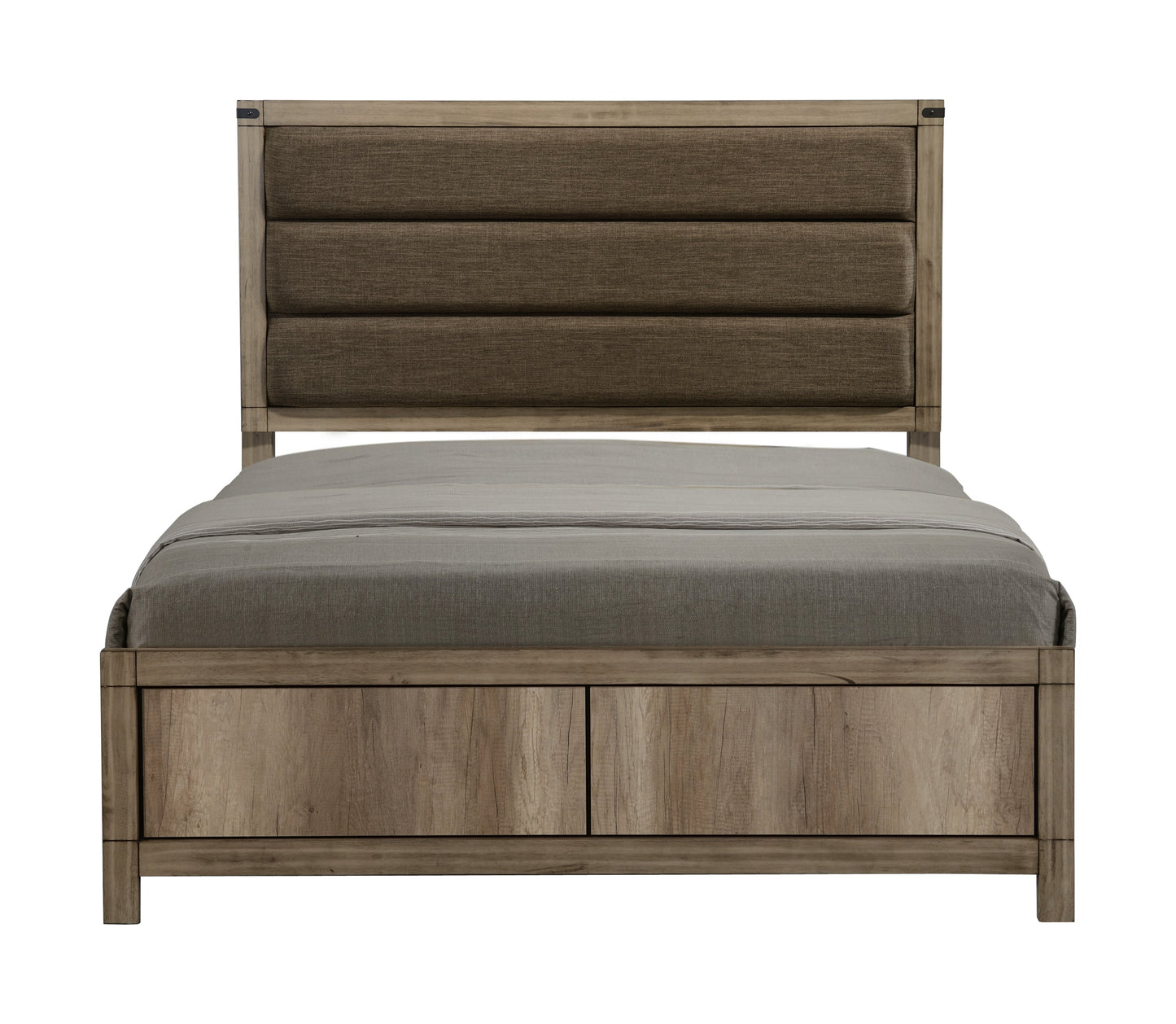 Matteo Melamine Full Upholstered Panel Bed - SET | B3200-F-HBFB | B3200-FT-RAIL - Luna Furniture - Dallas Store