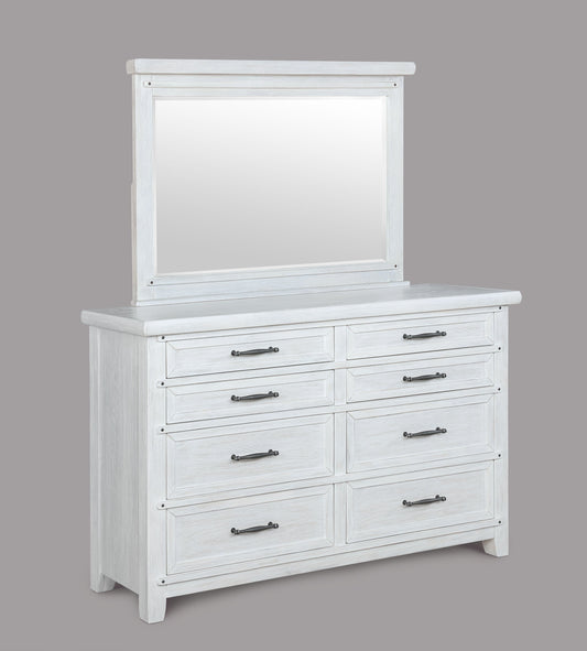 Maybelle White Bedroom Mirror (Mirror Only) - B1830-11 - Luna Furniture - Dallas Store
