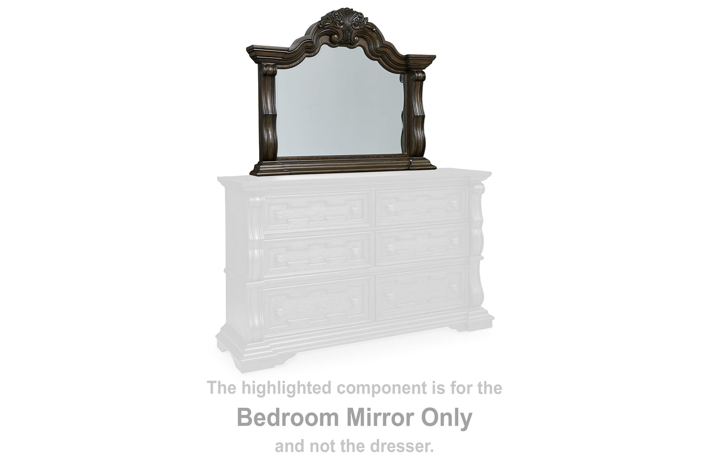 Maylee Dark Brown Bedroom Mirror - B947-36 - Luna Furniture - Dallas Store