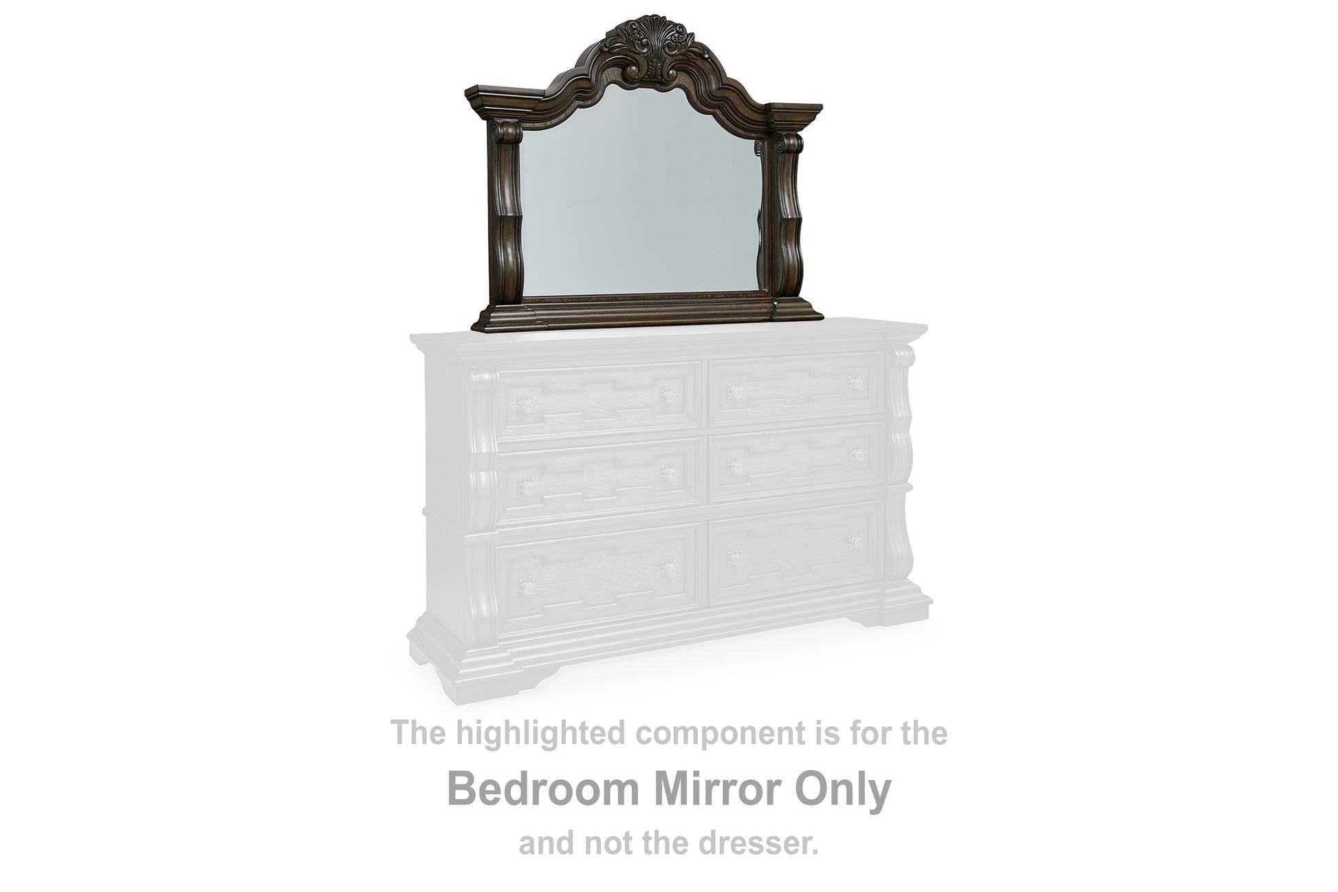 Maylee Dark Brown Bedroom Mirror - B947-36 - Luna Furniture - Dallas Store