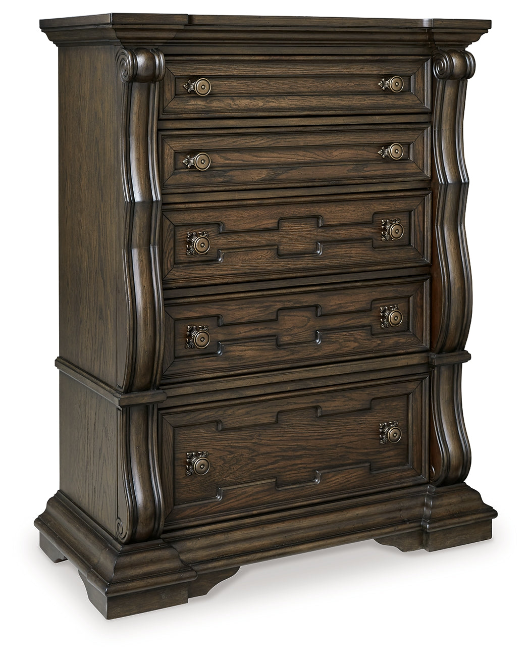 Maylee Dark Brown Chest of Drawers - B947-46 - Luna Furniture - Dallas Store