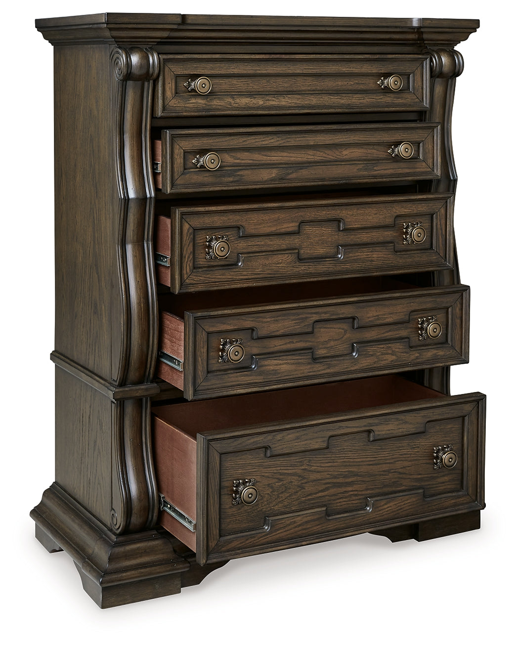 Maylee Dark Brown Chest of Drawers - B947-46 - Luna Furniture - Dallas Store