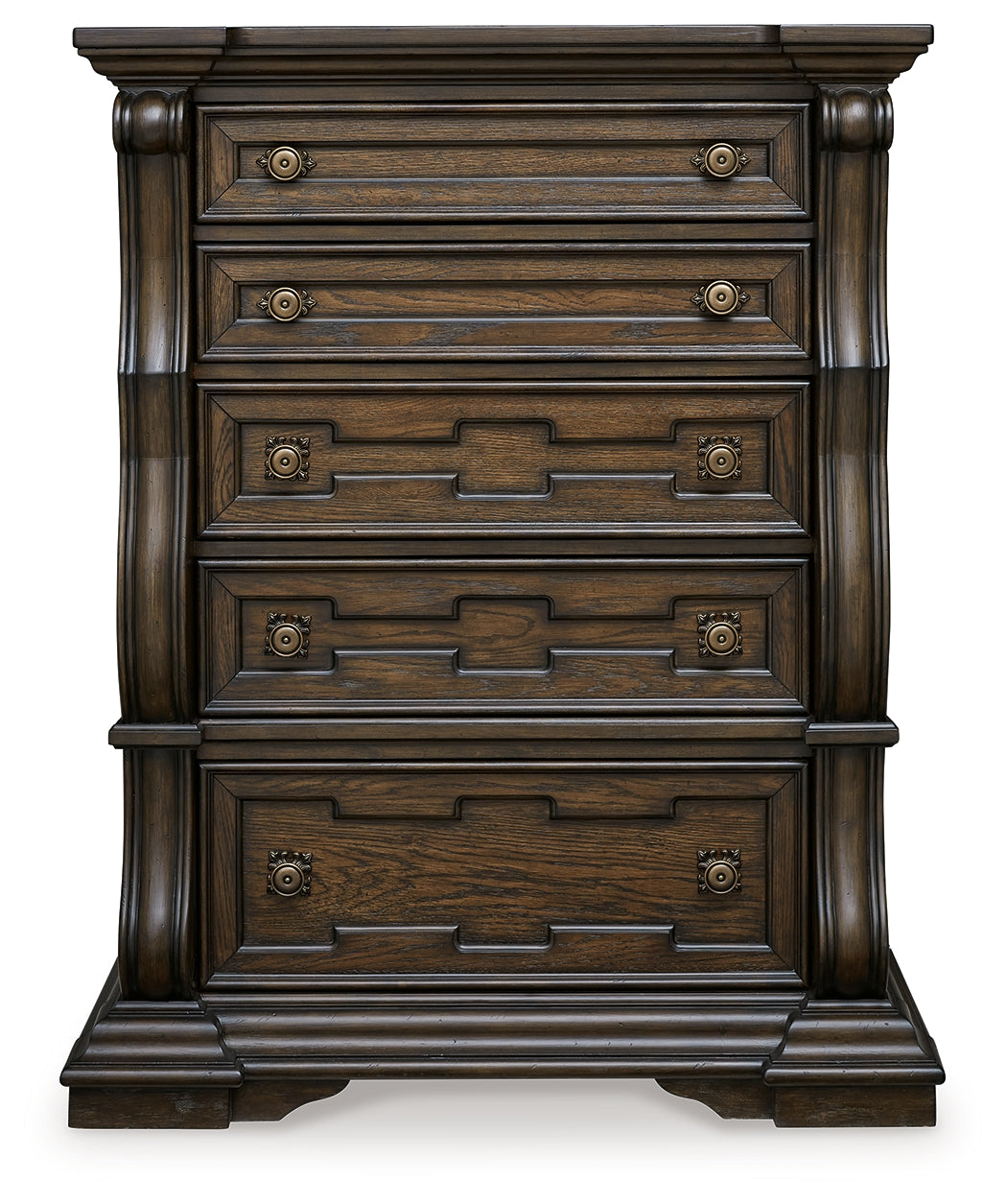 Maylee Dark Brown Chest of Drawers - B947-46 - Luna Furniture - Dallas Store