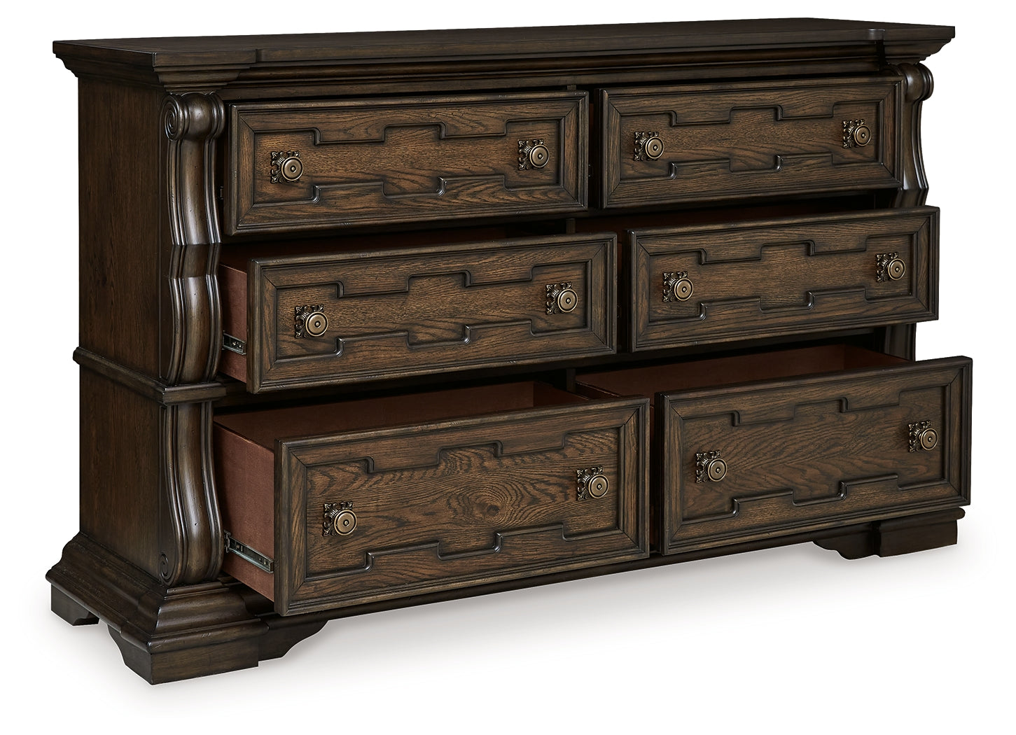 Maylee Dark Brown Dresser - B947-31 - Luna Furniture - Dallas Store