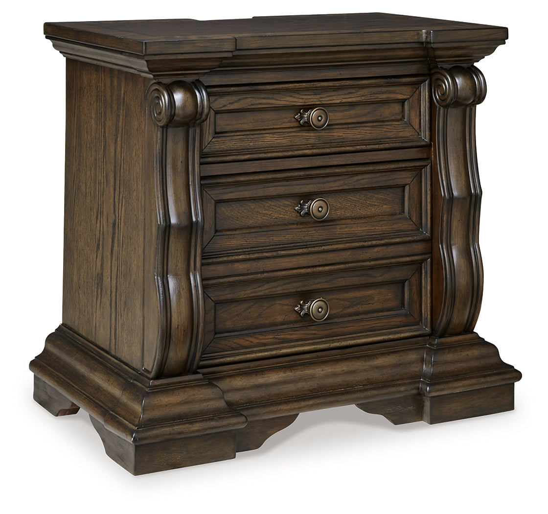Maylee Dark Brown Nightstand - B947-93 - Luna Furniture - Dallas Store