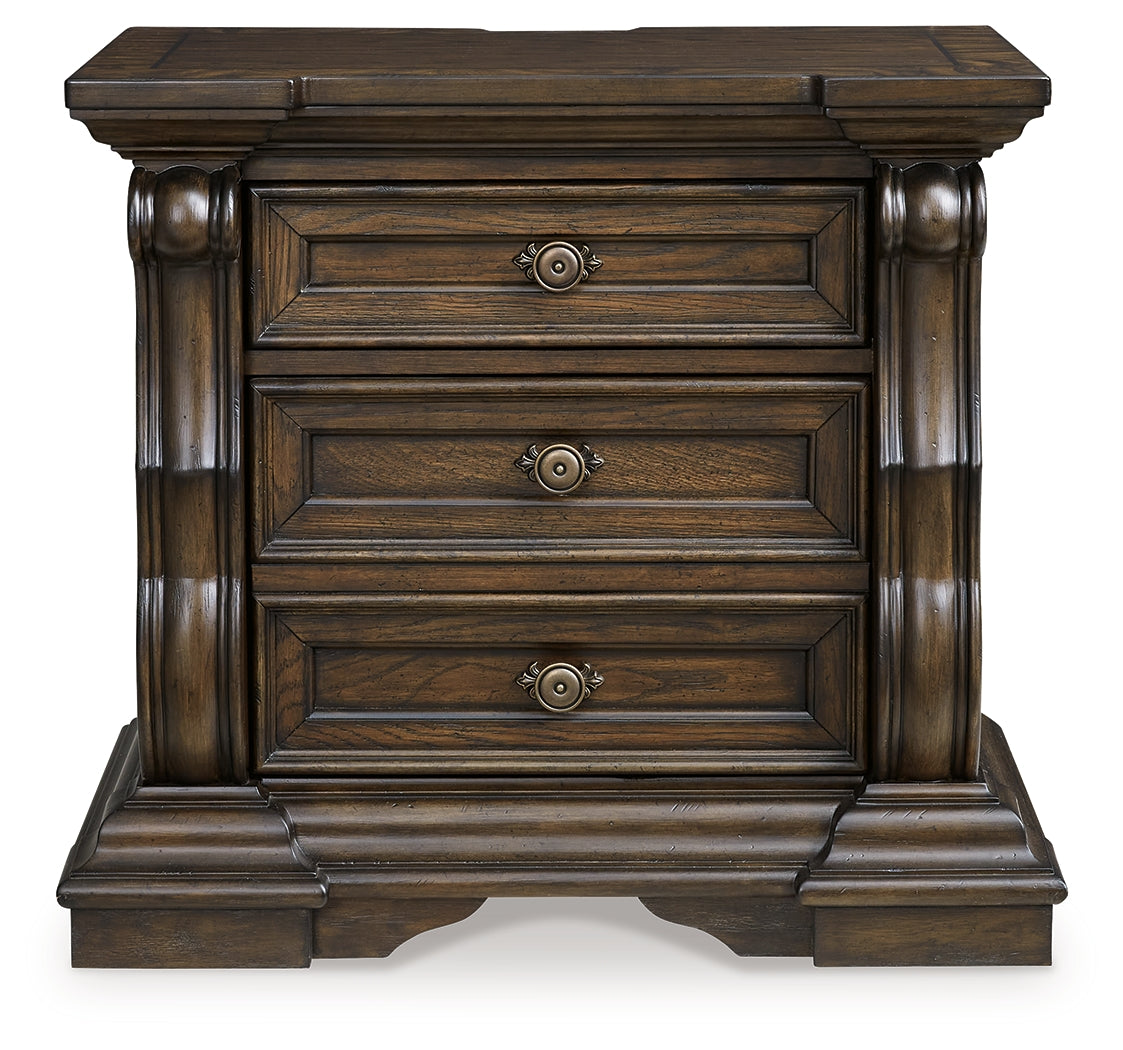 Maylee Dark Brown Nightstand - B947-93 - Luna Furniture - Dallas Store