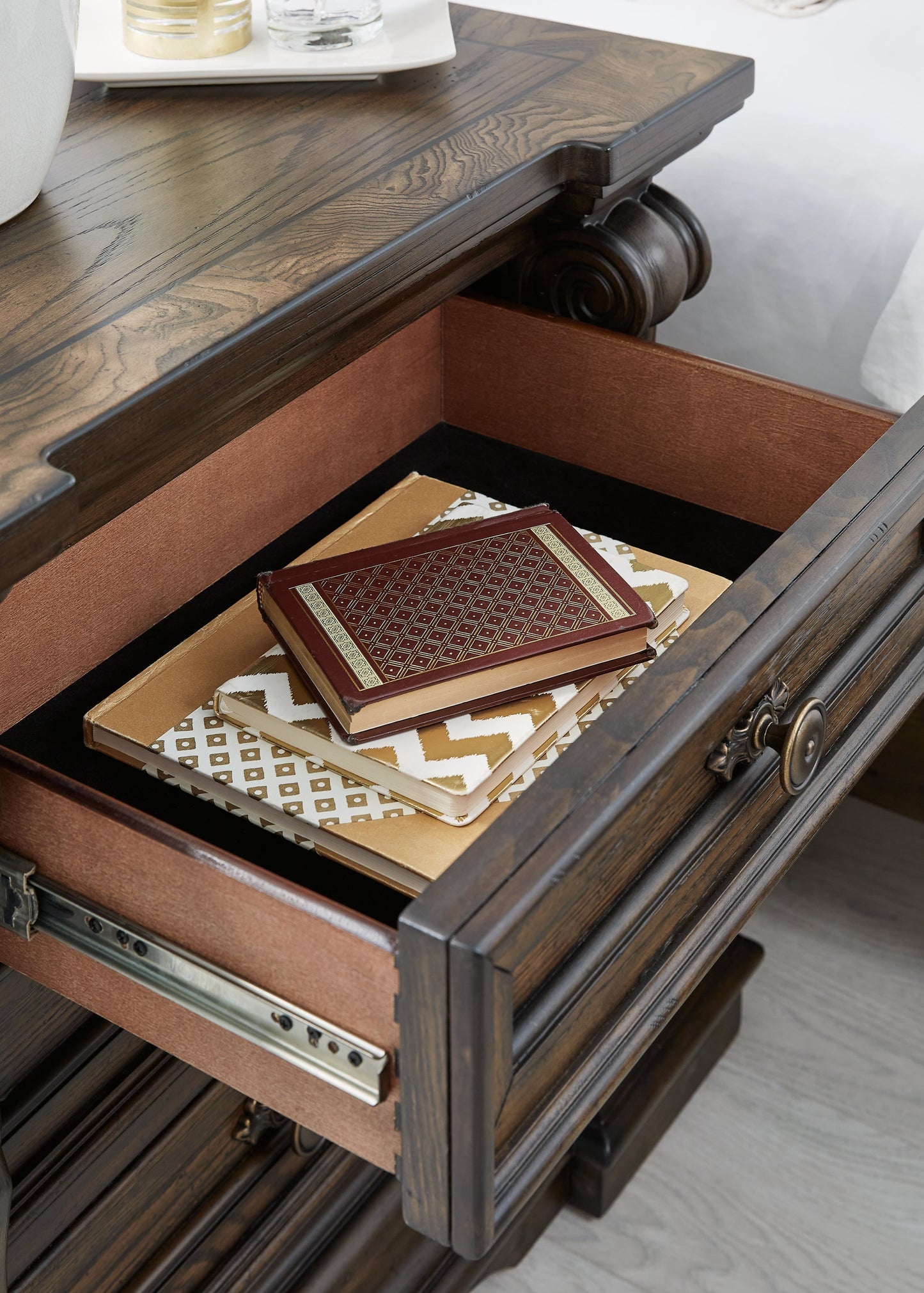 Maylee Dark Brown Nightstand - B947-93 - Luna Furniture - Dallas Store
