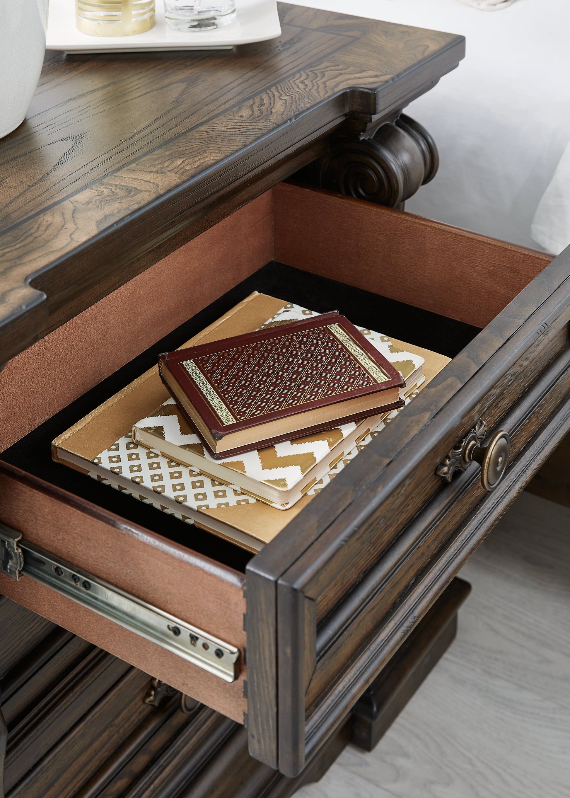Maylee Dark Brown Nightstand - B947-93 - Luna Furniture - Dallas Store