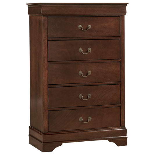 Mayville Brown Cherry Chest - 2147-9 - Luna Furniture - Dallas Store
