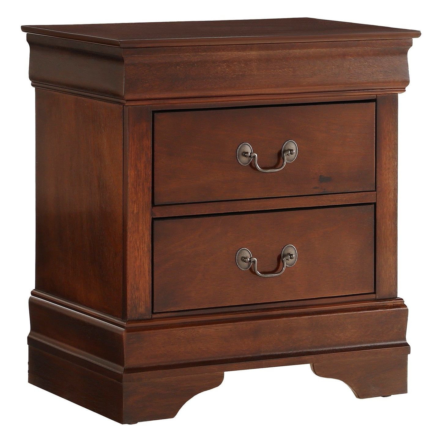Mayville Brown Cherry Sleigh Youth Bedroom Set - SET | 2147T-1 | 2147T-3 | 2147-5 | 2147-6 | 2147-4 | 2147-9 - Luna Furniture - Dallas Store