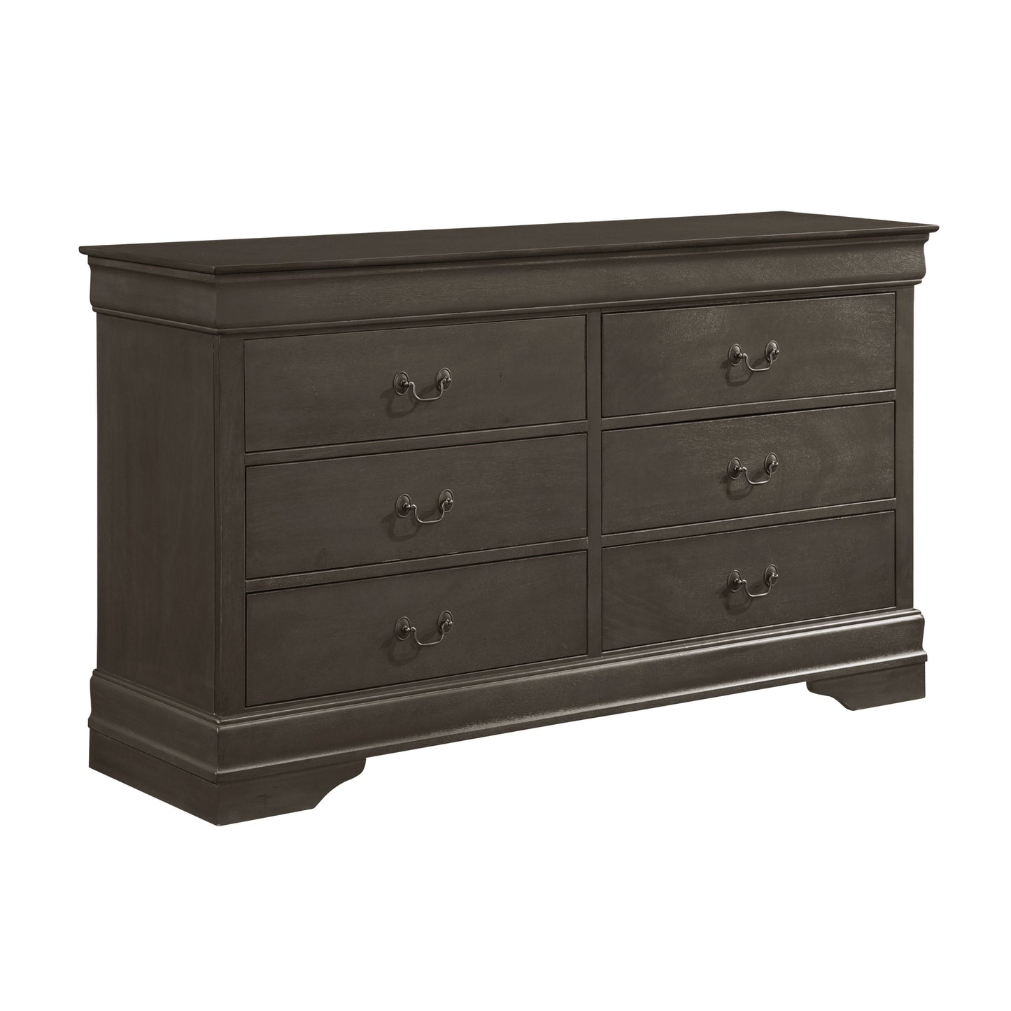 Mayville Stained Gray Sleigh Bedroom Set - SET | 2147SG-1 | 2147SG-3 | 2147SG-4 | 2147SG-9 - Luna Furniture - Dallas Store