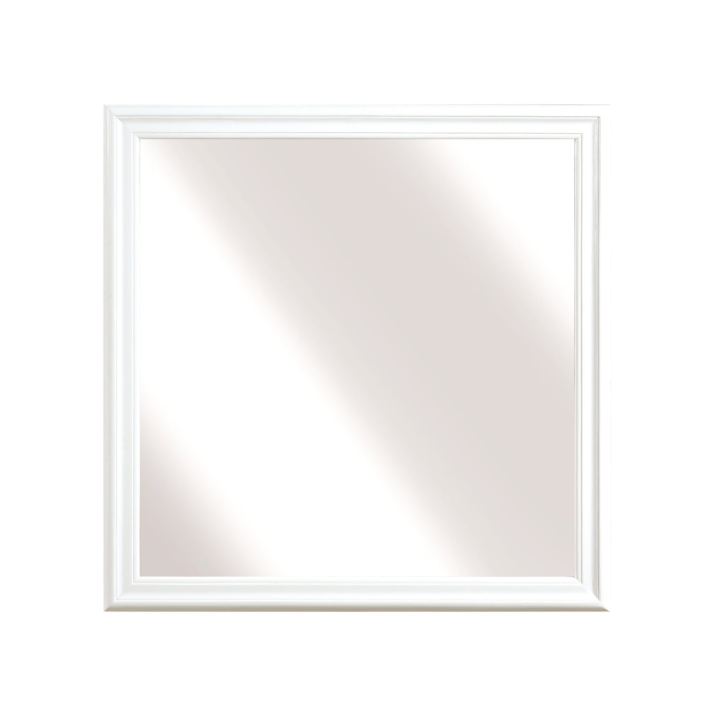 Mayville White Sleigh Bedroom Set - SET | 2147KW-1 | 2147KW-3EK | 2147W-5 | 2147W-6 | 2147W-4 | 2147W-9 - Luna Furniture - Dallas Store