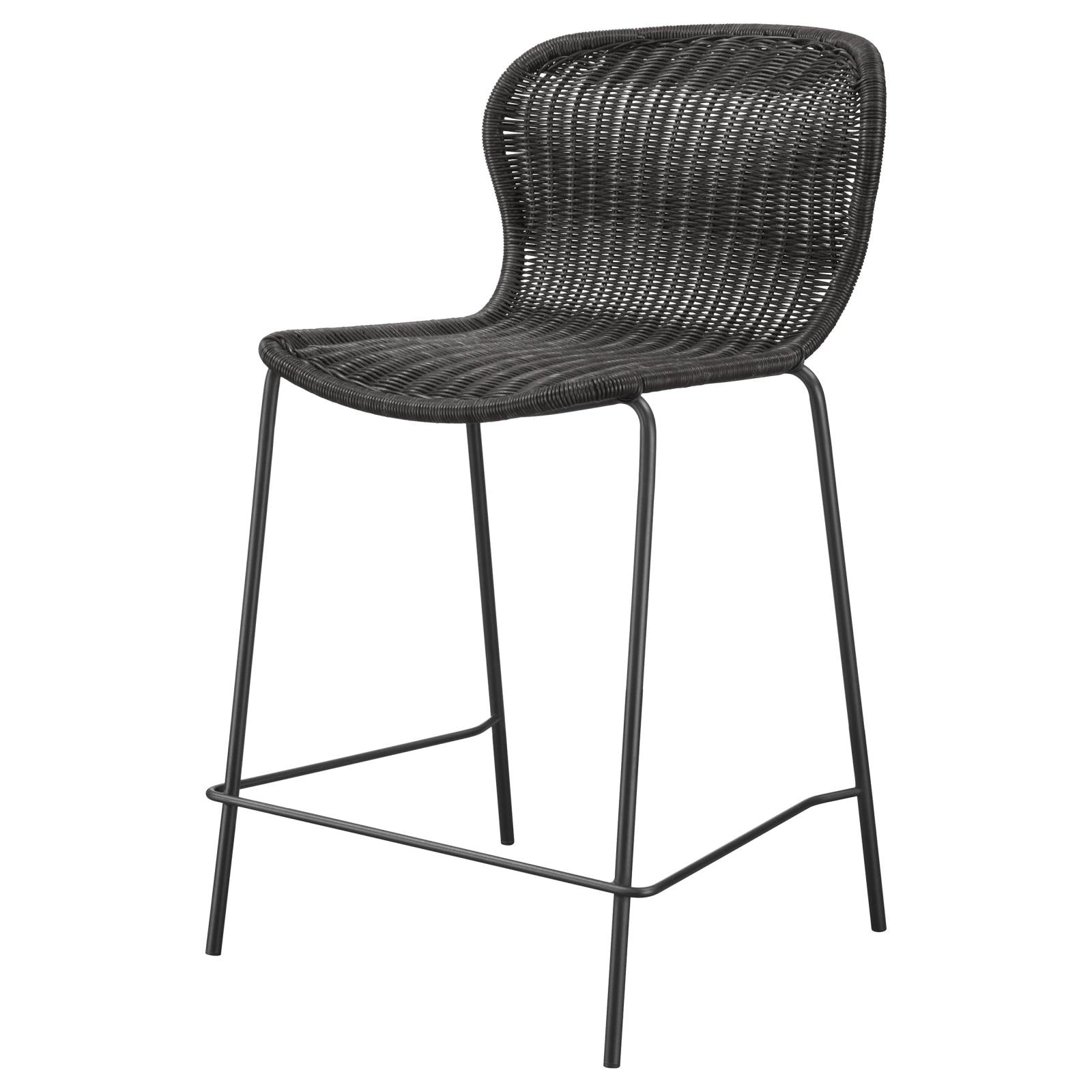 McKinley Brown/Sandy Black Upholstered Counter Height Stools with Footrest, Set of 2 - 192039 - Luna Furniture - Dallas Store