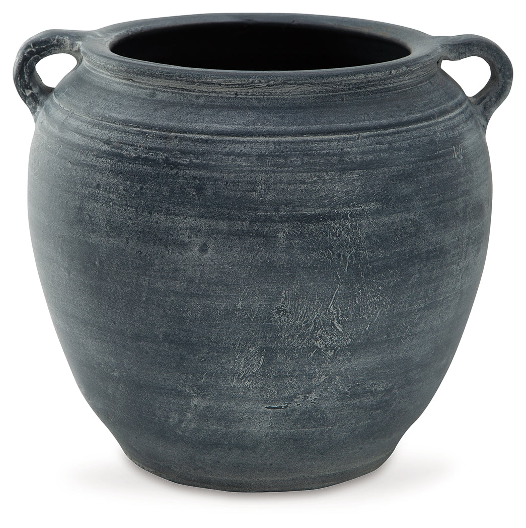 Meadie Distressed Blue Vase - A2000628 - Luna Furniture - Dallas Store