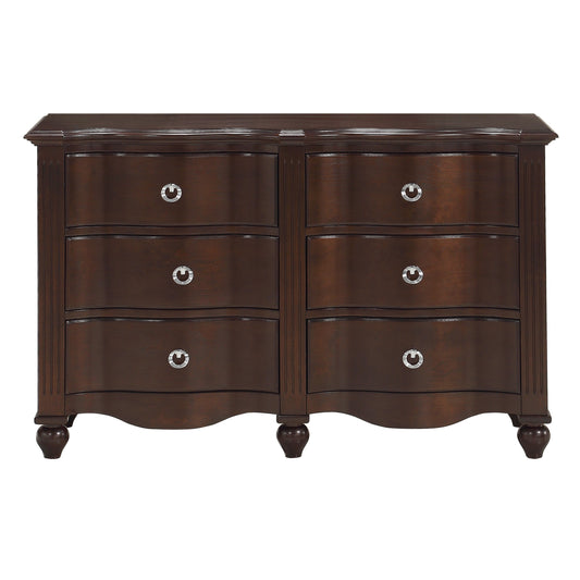 Meghan Espresso Dresser - 2058C-5 - Luna Furniture - Dallas Store