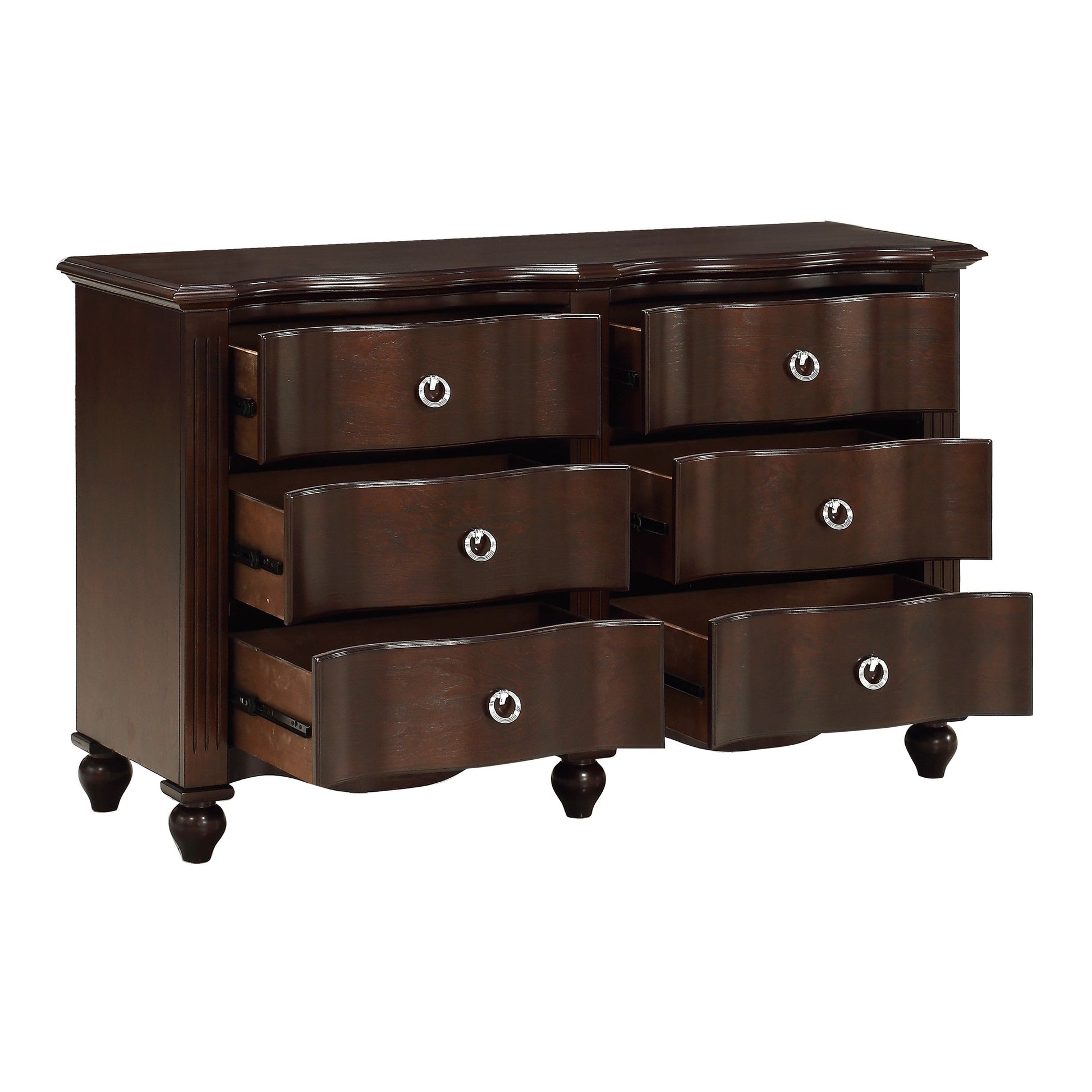 Meghan Espresso Dresser - 2058C-5 - Luna Furniture - Dallas Store