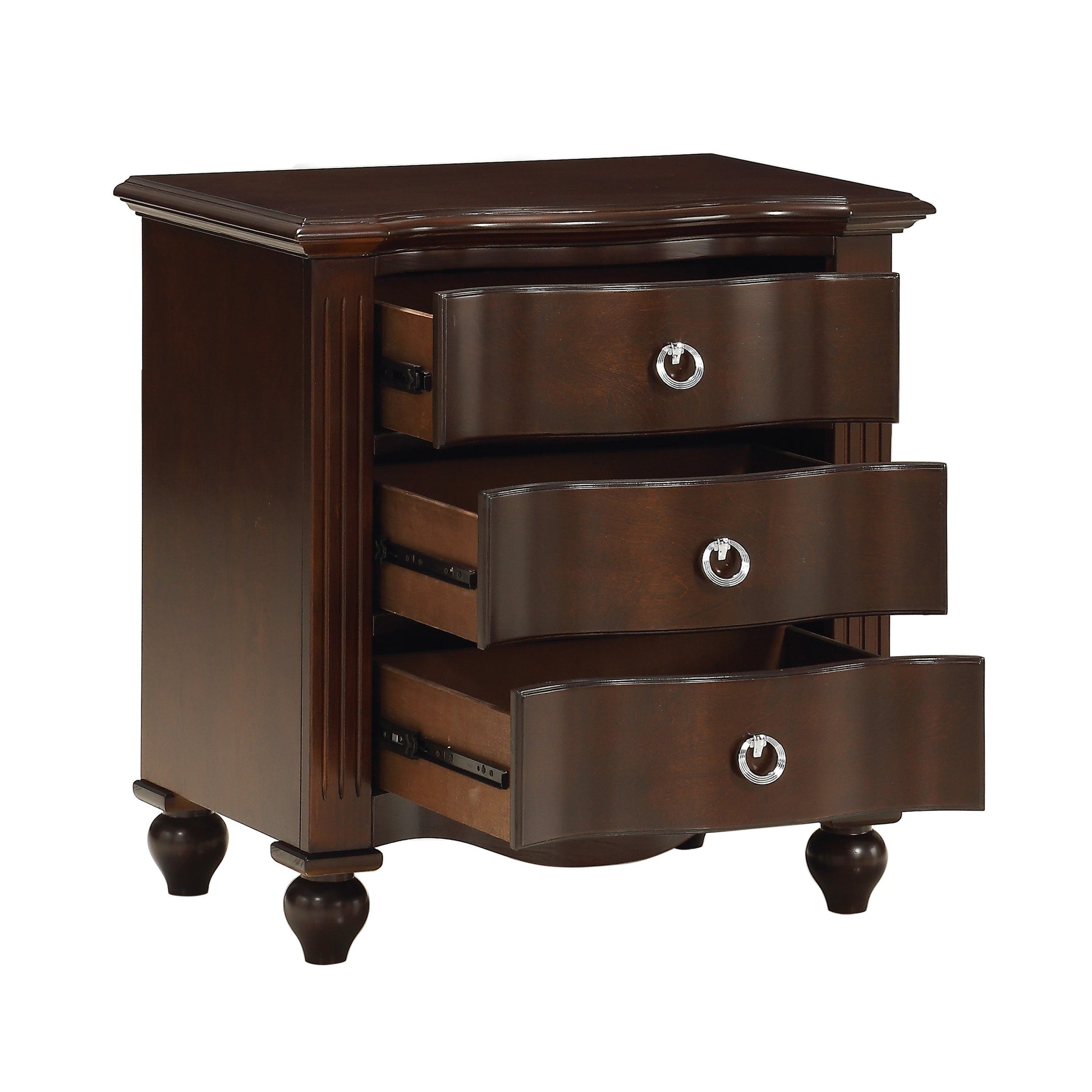 Meghan Espresso Nightstand - 2058C-4 - Luna Furniture - Dallas Store