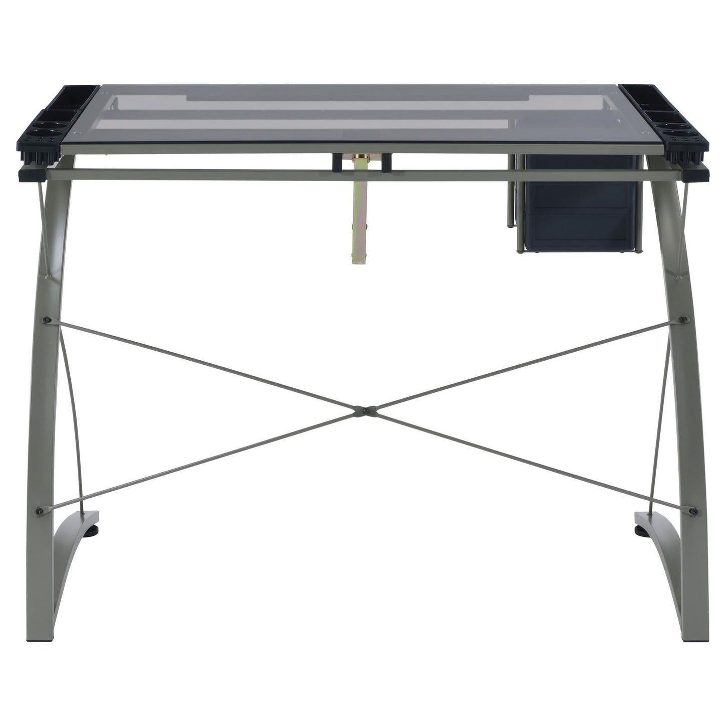Melo Champagne 3-Drawer Drafting Desk - 800986 - Luna Furniture - Dallas Store