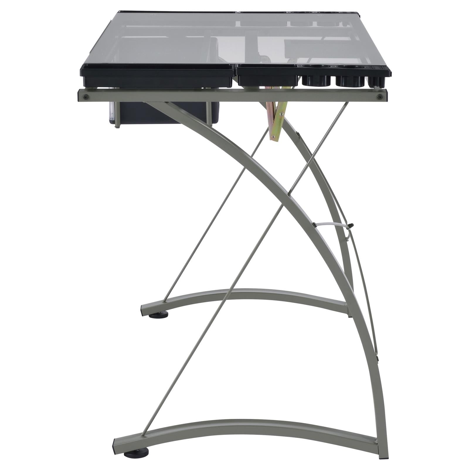 Melo Champagne 3-Drawer Drafting Desk - 800986 - Luna Furniture - Dallas Store