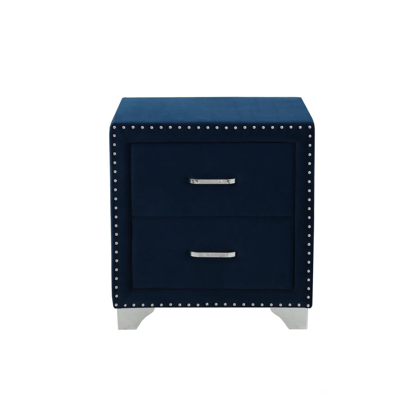 Melody 2-Drawer Upholstered Nightstand Pacific Blue - 223372 - Luna Furniture - Dallas Store
