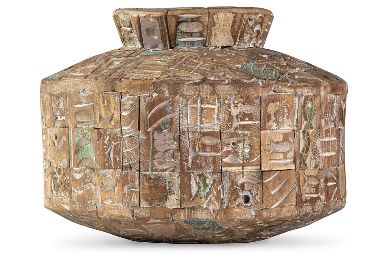 Meltland Natural/Black Vase - A2000557 - Luna Furniture - Dallas Store