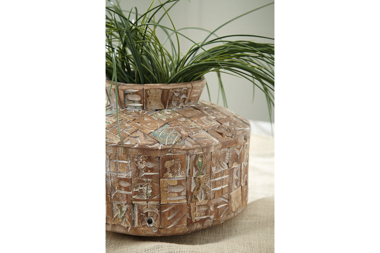 Meltland Natural/Black Vase - A2000557 - Luna Furniture - Dallas Store