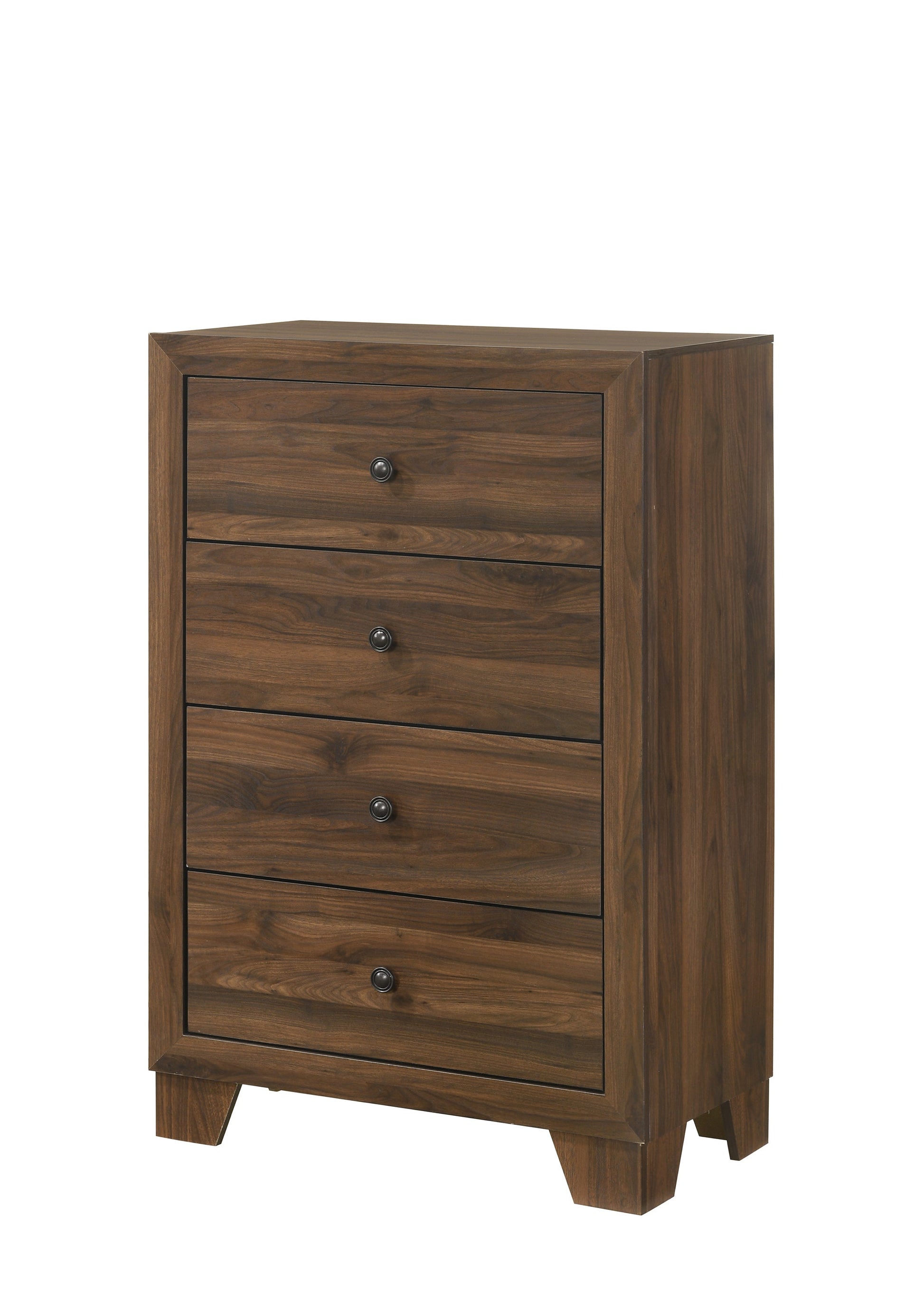 Mille Cherry Brown Upholstered Bedroom Set - SET | B9255-Q-BED | B9250-2 | B9250-4 - Luna Furniture - Dallas Store