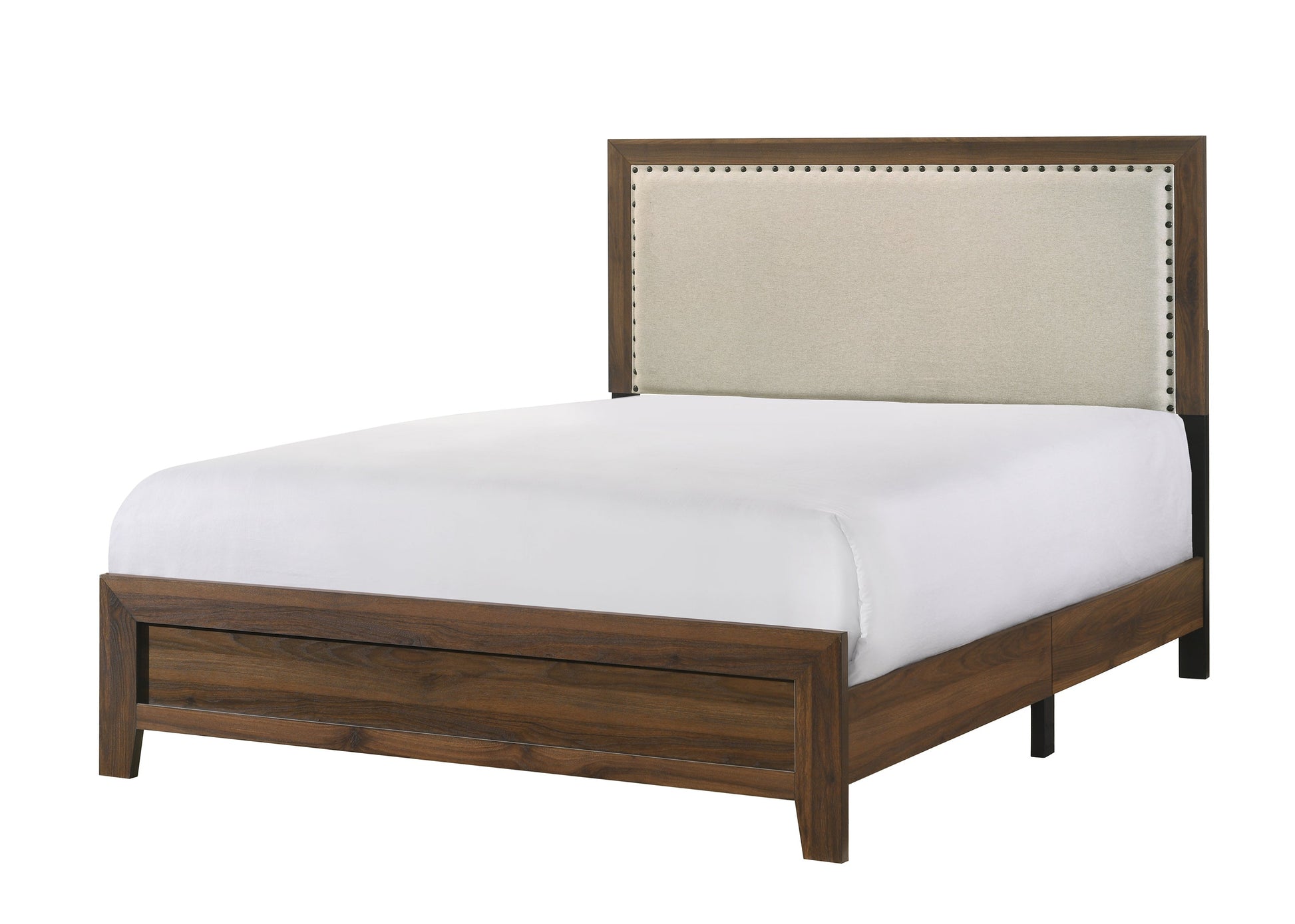 Mille Cherry Brown Upholstered Youth Bedroom Set - SET | B9255-T-BED | B9250-2 | B9250-4 - Luna Furniture - Dallas Store