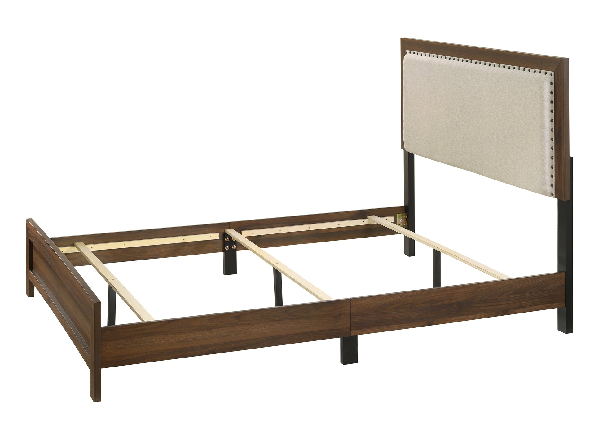 Mille Cherry Brown Upholstered Youth Bedroom Set - SET | B9255-T-BED | B9250-2 | B9250-4 - Luna Furniture - Dallas Store