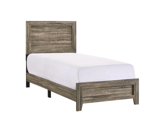 Millie Brown Twin Panel Bed - B9200-T-BED - Luna Furniture - Dallas Store