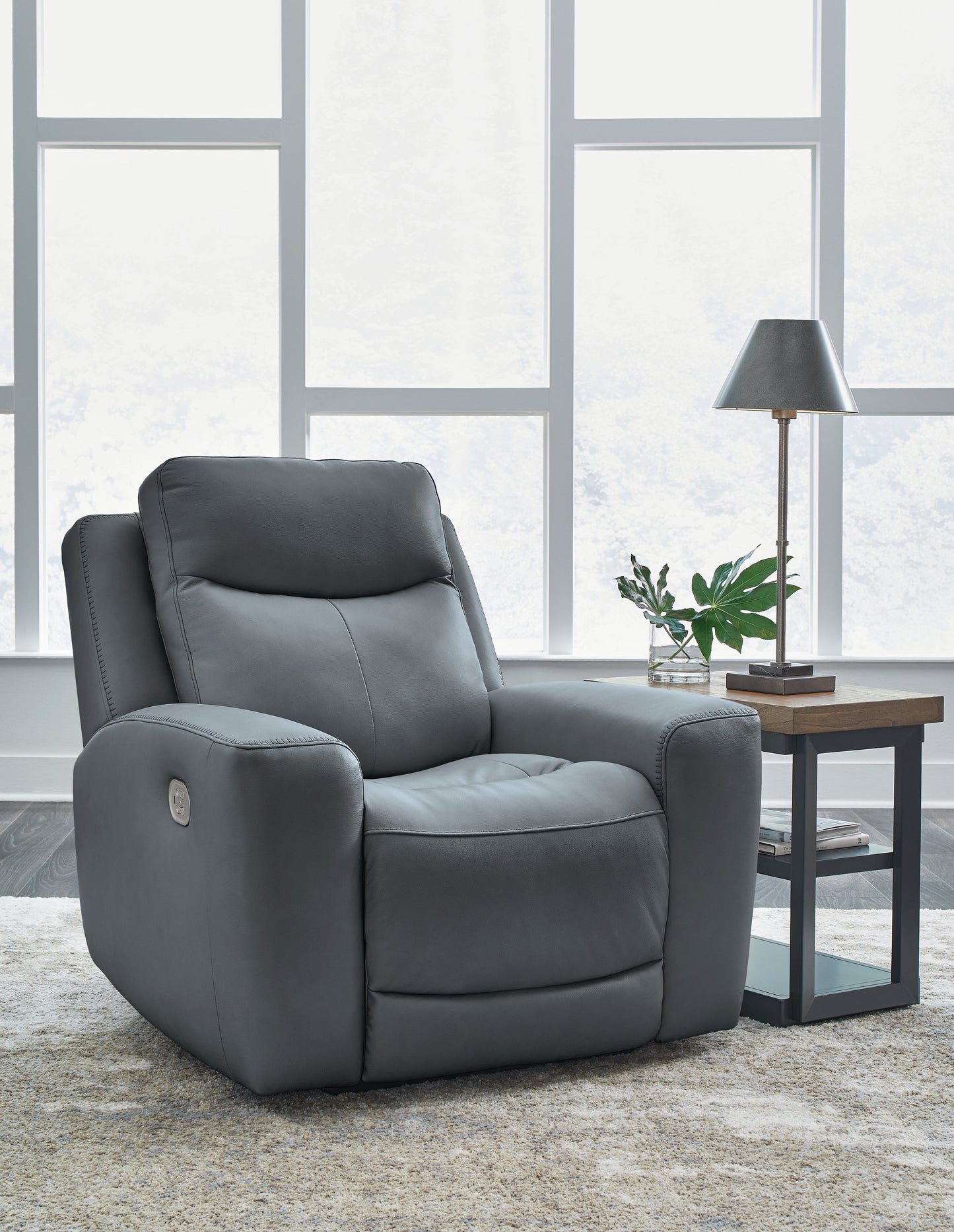 Mindanao Steel Power Recliner - U5950413 - Luna Furniture - Dallas Store