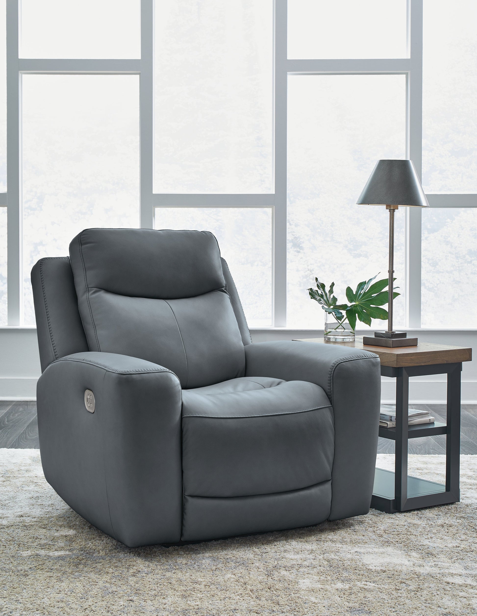Mindanao Steel Power Recliner - U5950413 - Luna Furniture - Dallas Store