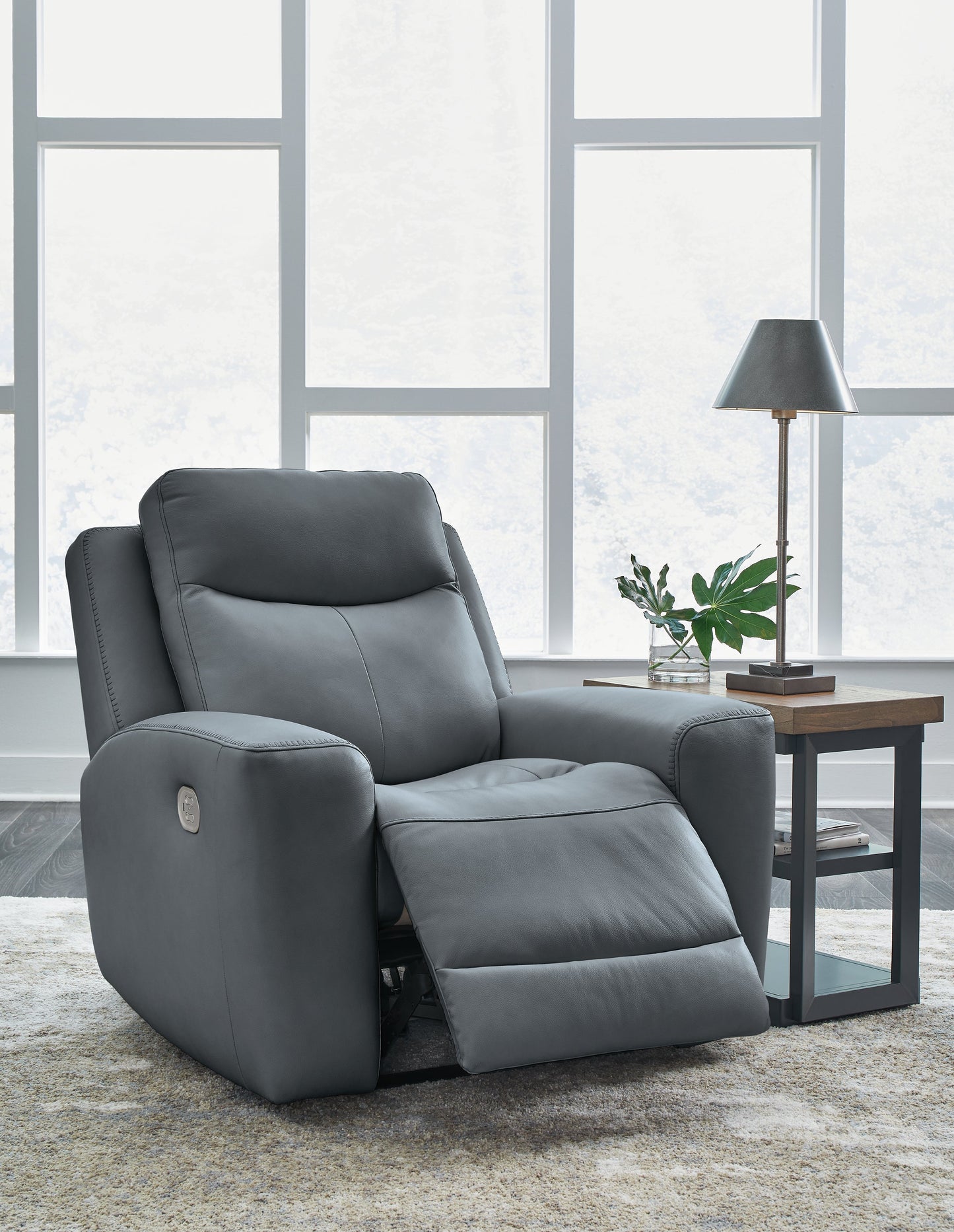 Mindanao Steel Power Recliner - U5950413 - Luna Furniture - Dallas Store