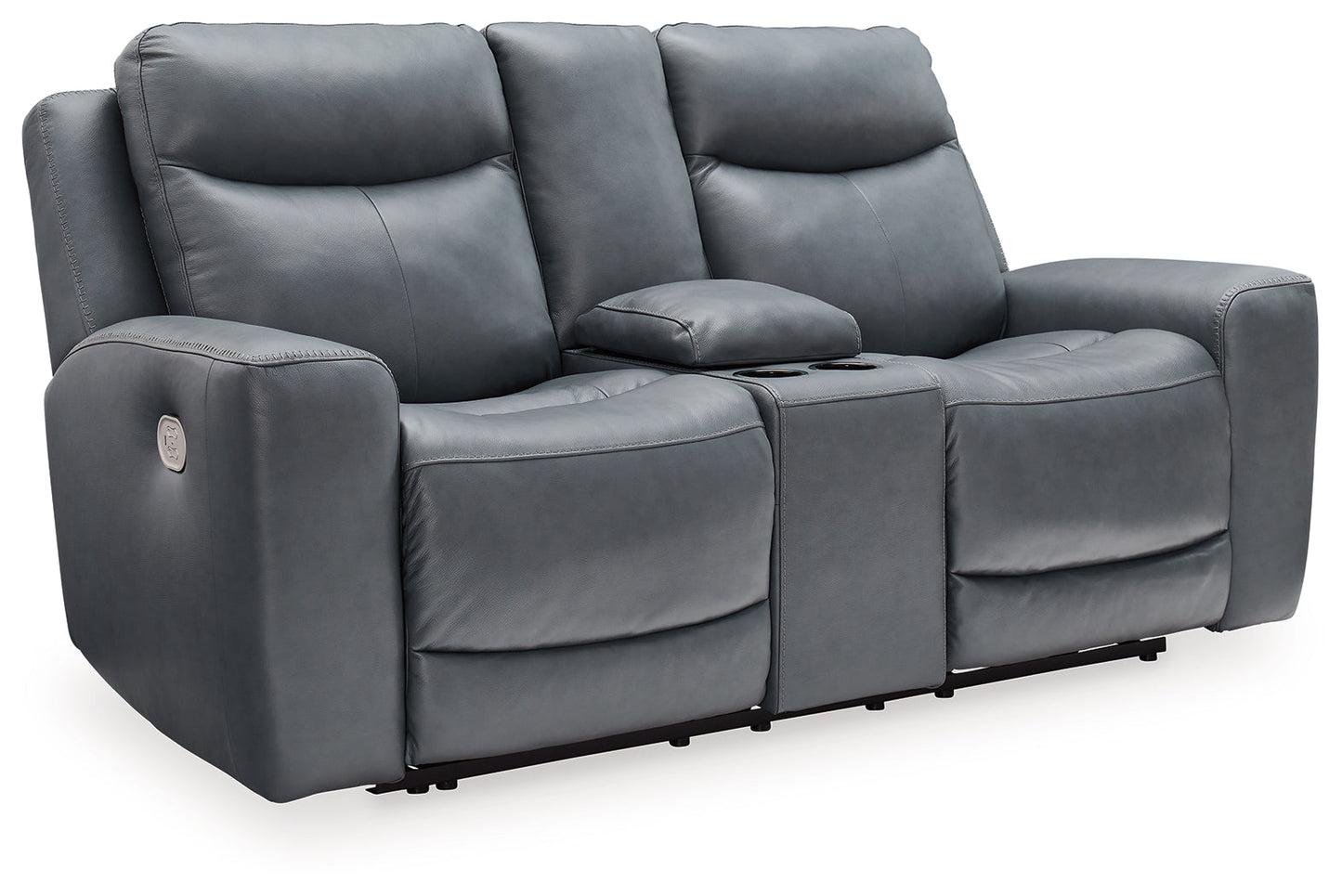 Mindanao Steel Power Reclining Loveseat with Console - U5950418 - Luna Furniture - Dallas Store