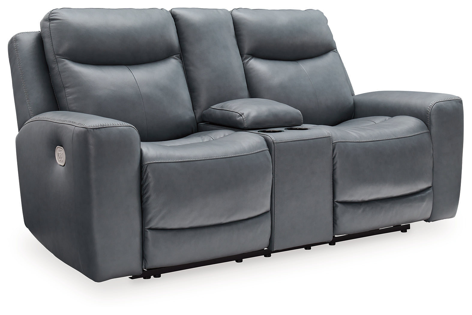 Mindanao Steel Power Reclining Loveseat with Console - U5950418 - Luna Furniture - Dallas Store