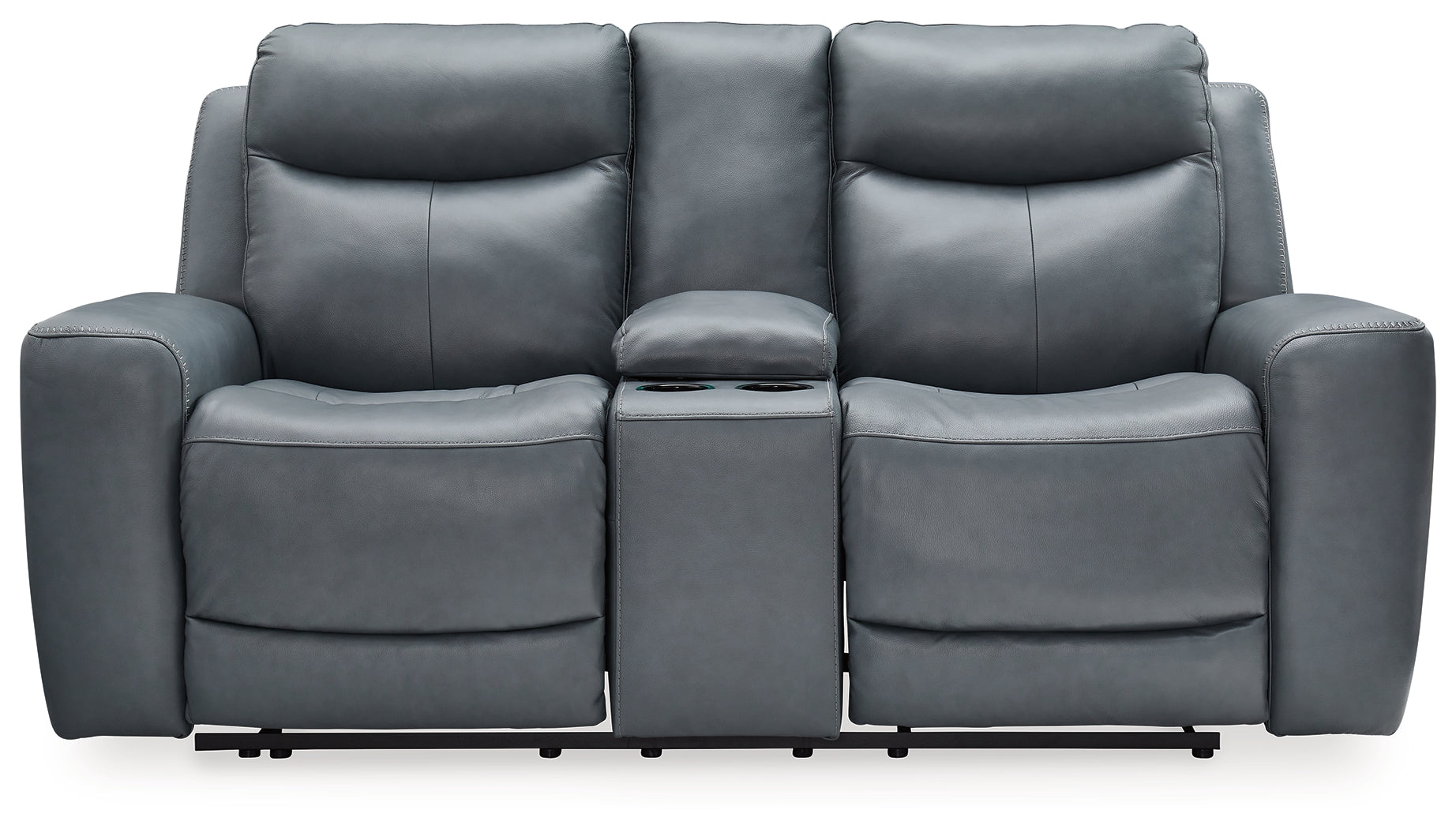Mindanao Steel Power Reclining Loveseat with Console - U5950418 - Luna Furniture - Dallas Store