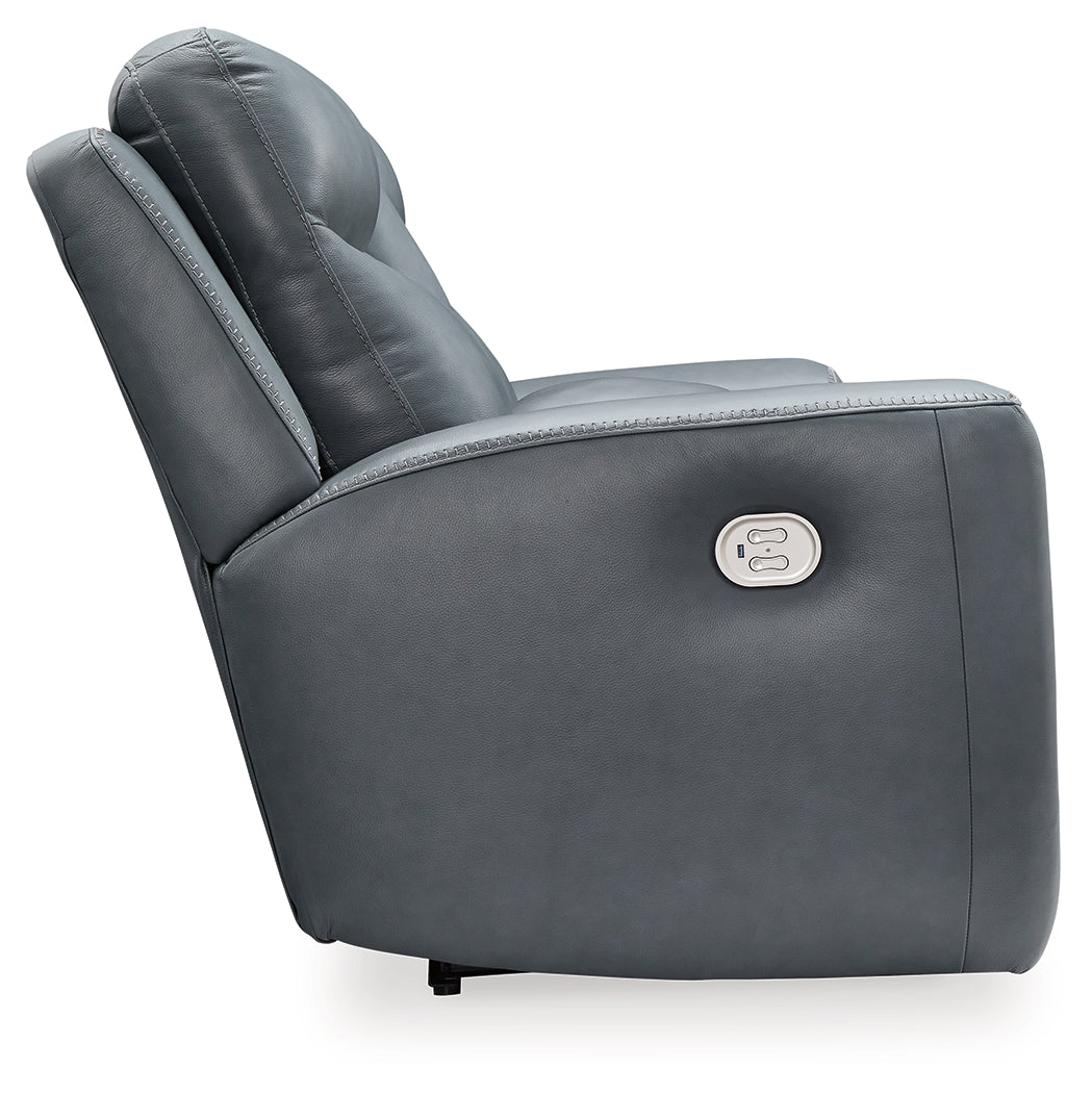 Mindanao Steel Power Reclining Loveseat with Console - U5950418 - Luna Furniture - Dallas Store