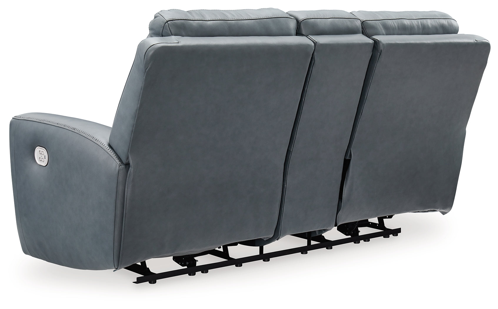Mindanao Steel Power Reclining Loveseat with Console - U5950418 - Luna Furniture - Dallas Store