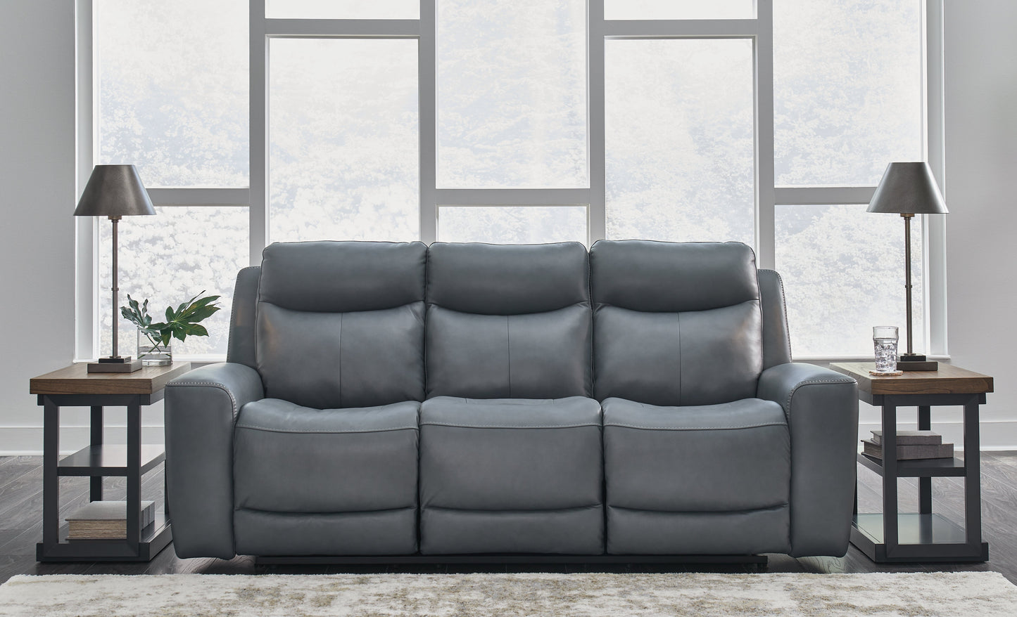 Mindanao Steel Power Reclining Sofa - U5950415 - Luna Furniture - Dallas Store