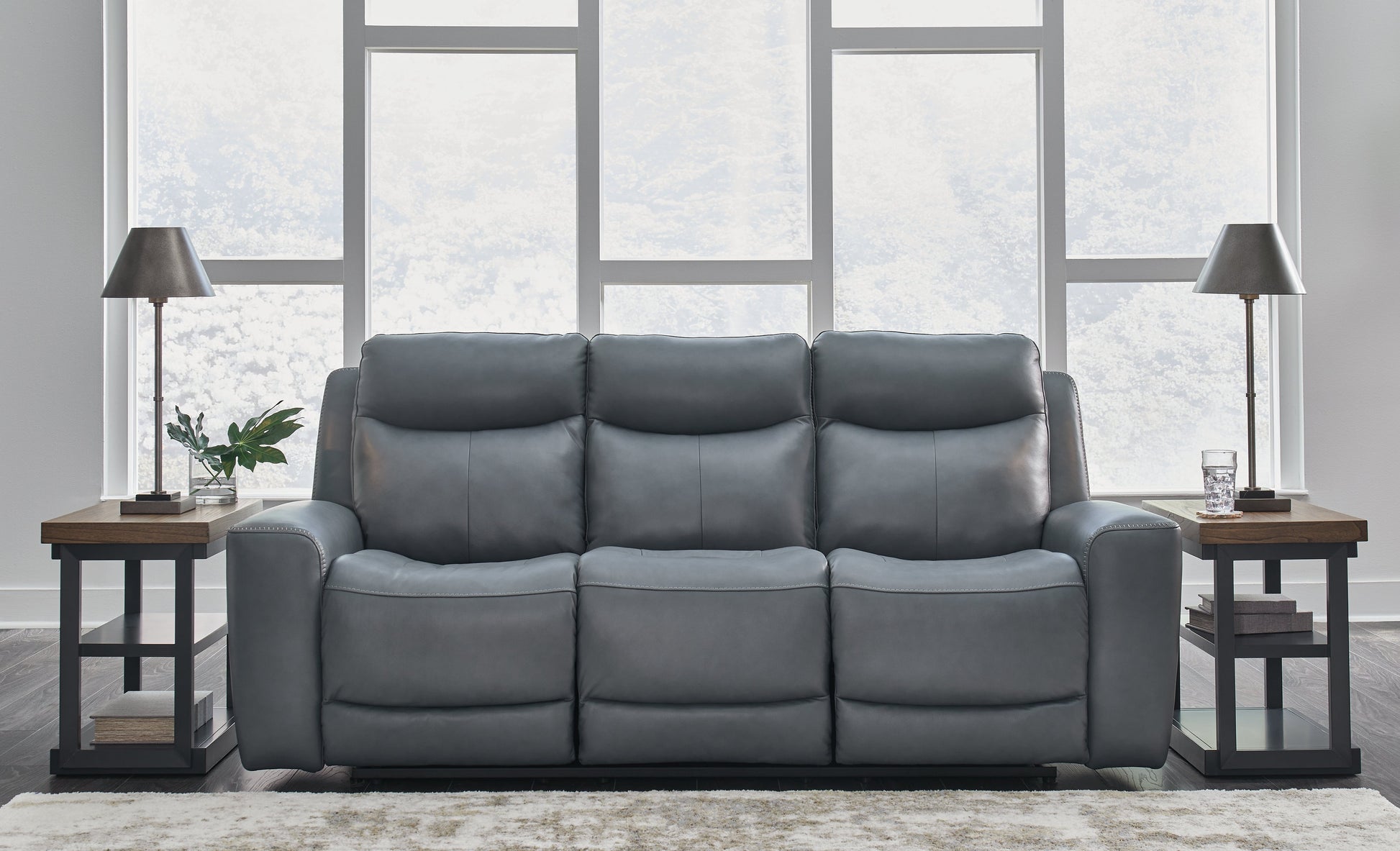 Mindanao Steel Power Reclining Sofa - U5950415 - Luna Furniture - Dallas Store