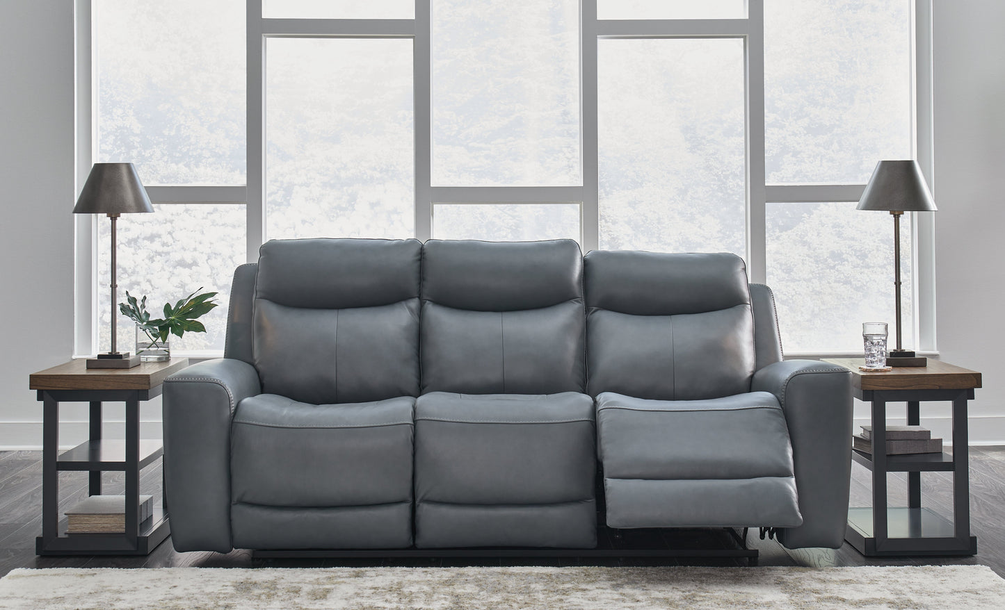 Mindanao Steel Power Reclining Sofa - U5950415 - Luna Furniture - Dallas Store