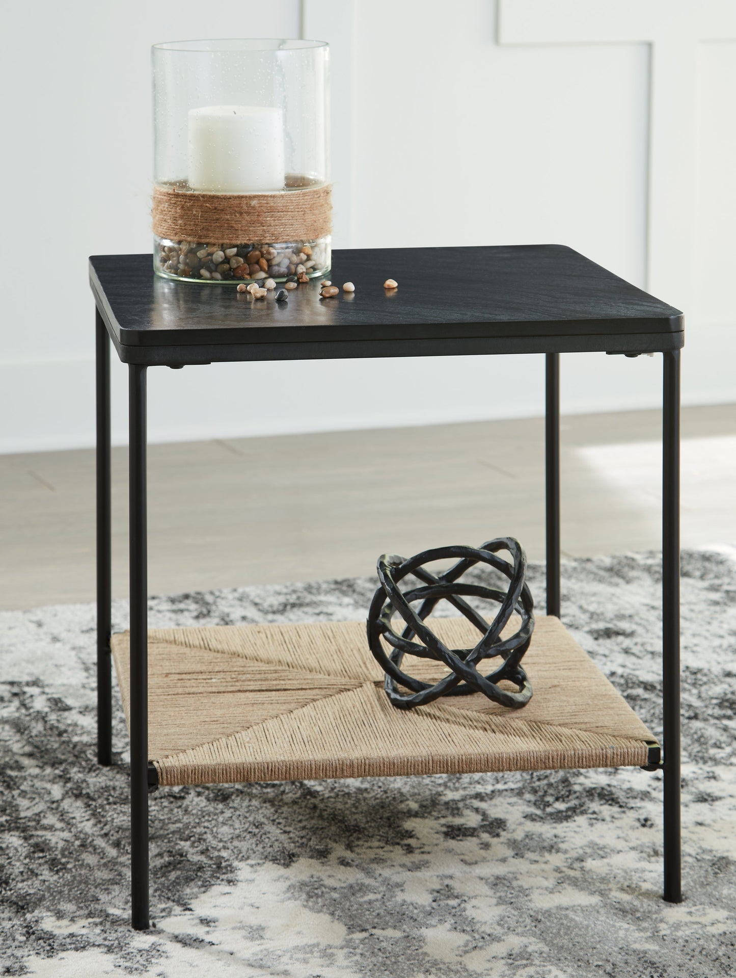Minrich Black/Natural Accent Table - A4000591 - Luna Furniture - Dallas Store