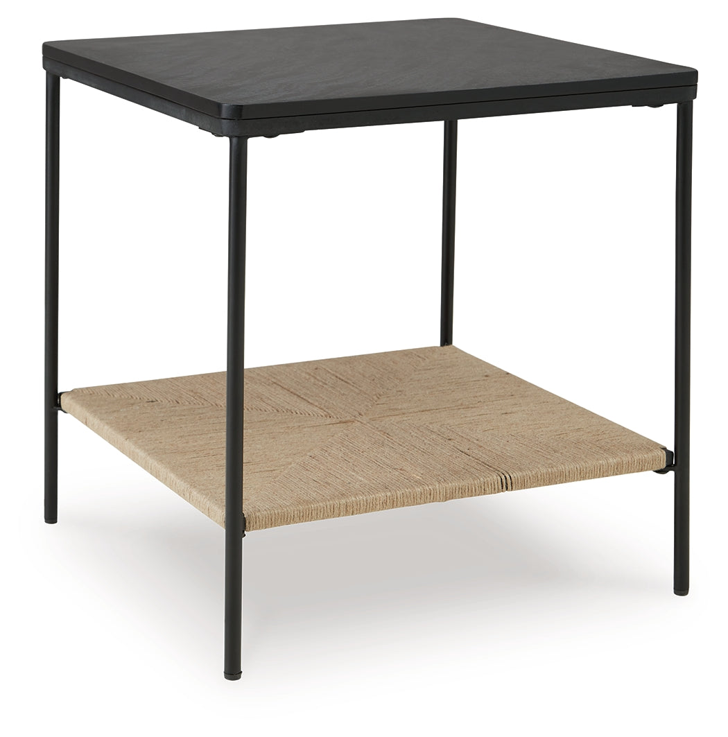 Minrich Black/Natural Accent Table - A4000591 - Luna Furniture - Dallas Store