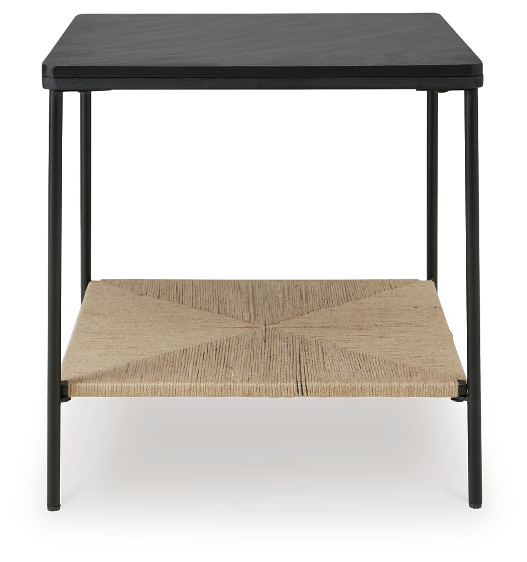 Minrich Black/Natural Accent Table - A4000591 - Luna Furniture - Dallas Store