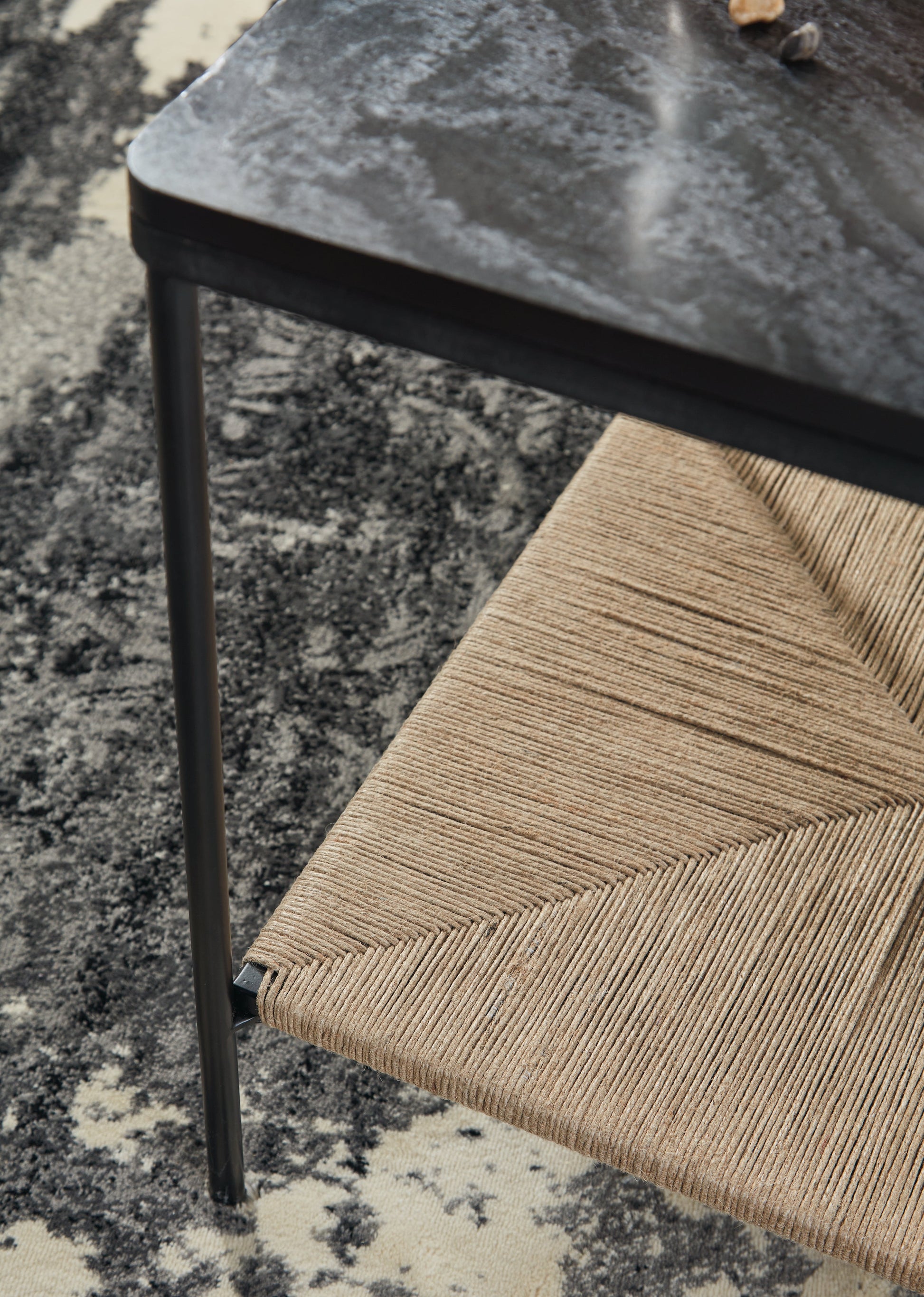 Minrich Black/Natural Accent Table - A4000591 - Luna Furniture - Dallas Store