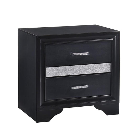Miranda 2-Drawer Nightstand Tray Black - 206362 - Luna Furniture - Dallas Store