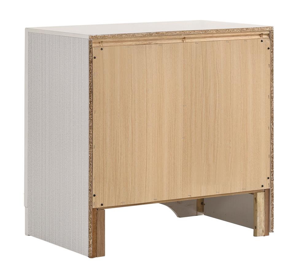 Miranda 2-Drawer Nightstand Tray White - 205112 - Luna Furniture - Dallas Store