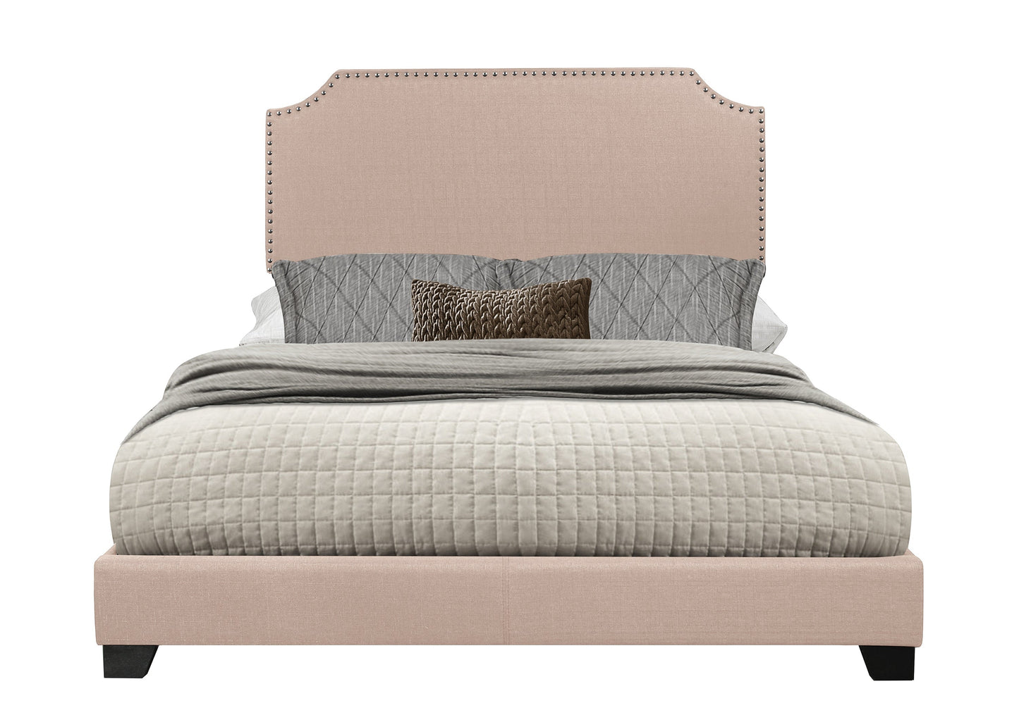 Miranda Beige Full Upholstered Bed - SH235FBGE-1 - Luna Furniture - Dallas Store
