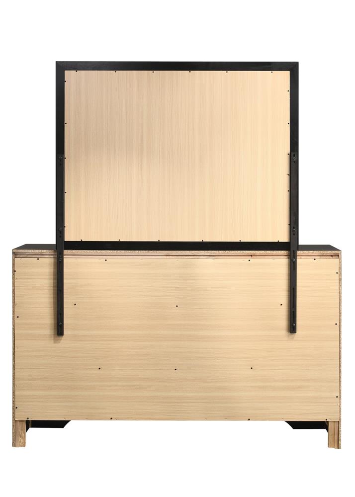 Miranda Black Rectangular Mirror - 206364 - Luna Furniture - Dallas Store