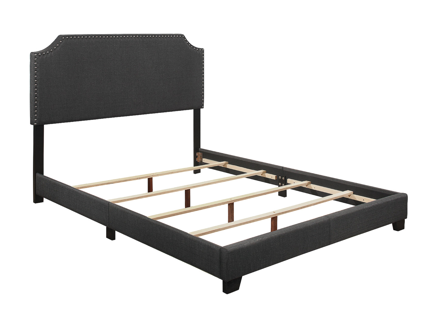 Miranda Dark Gray Full Upholstered Bed - SH235FDGR-1 - Luna Furniture - Dallas Store